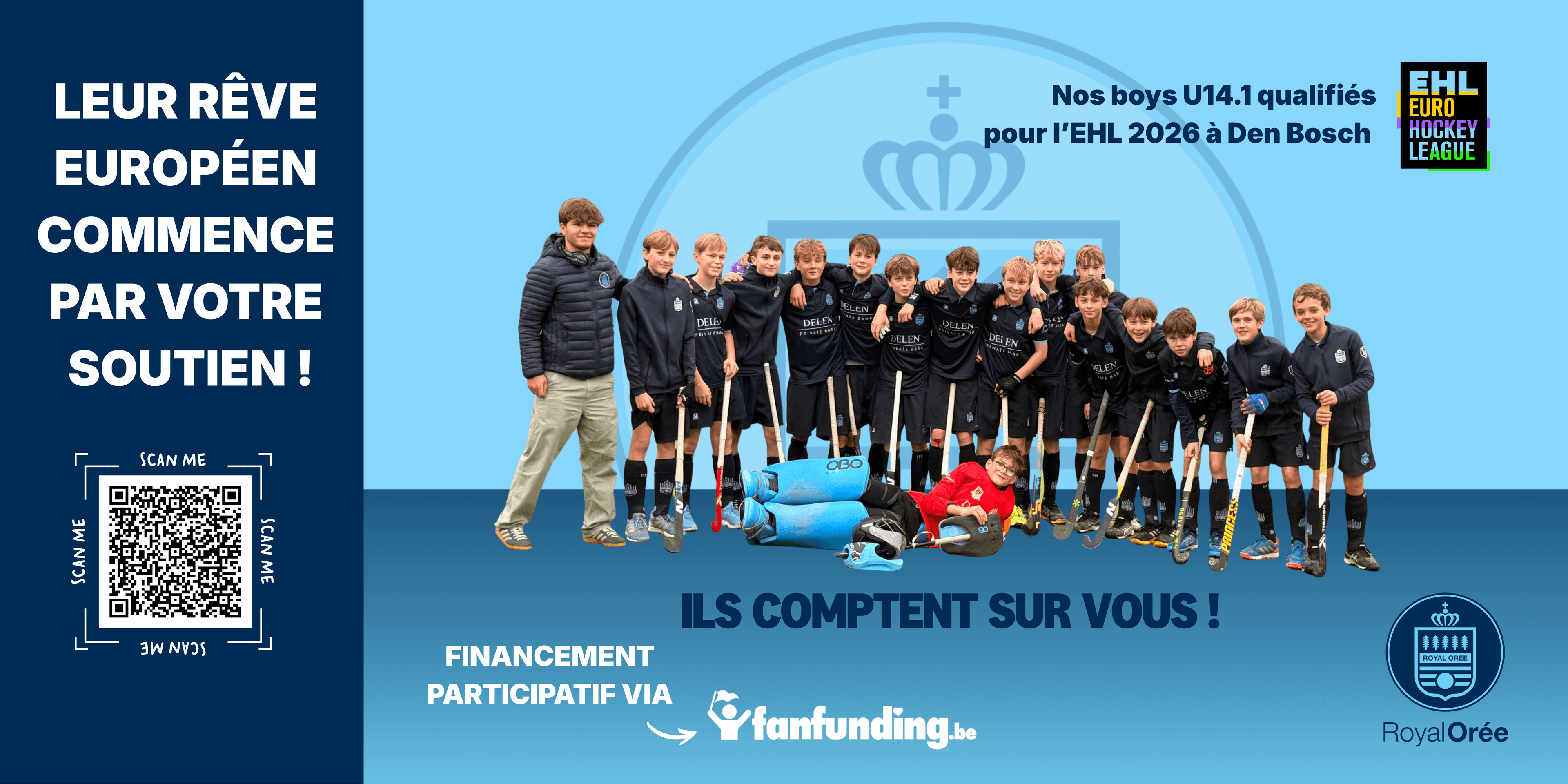 Boys U14.1 à l'EHL 2026 : soutenez leur rêve européen