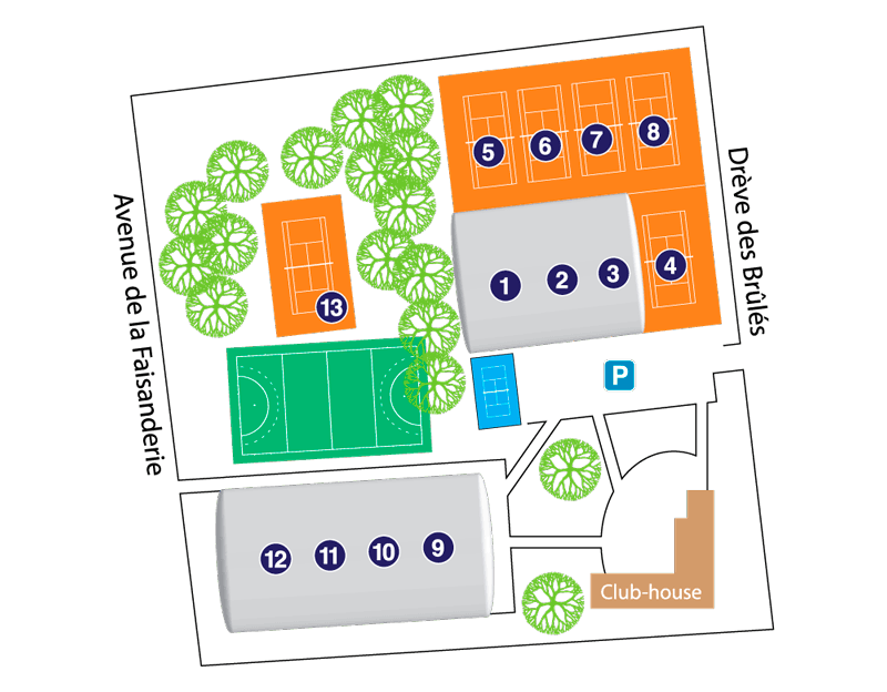 Configuration des terrains en hiver