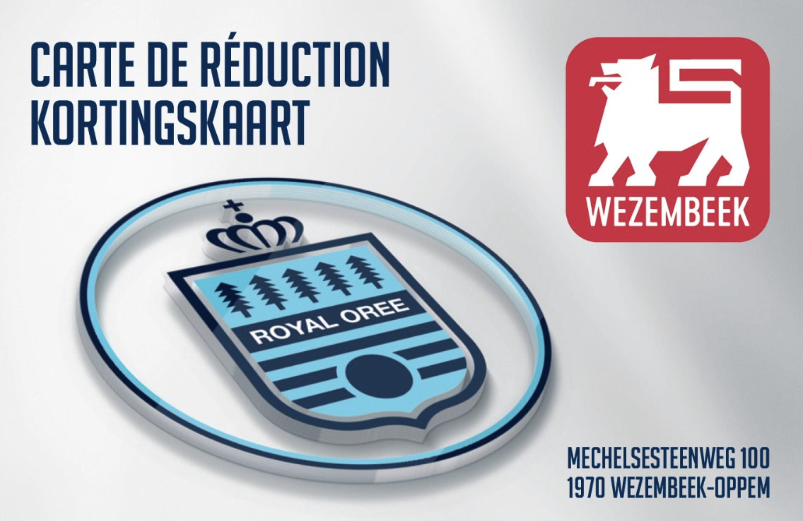 Carte de réduction membre Royal Orée