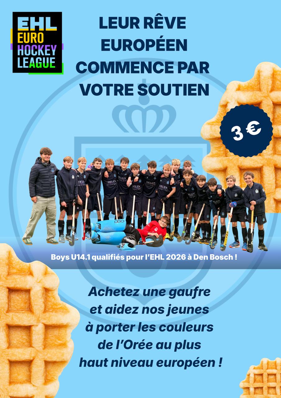 Vente de gaufres au clubhouse pour financer le voyage à l'EHL