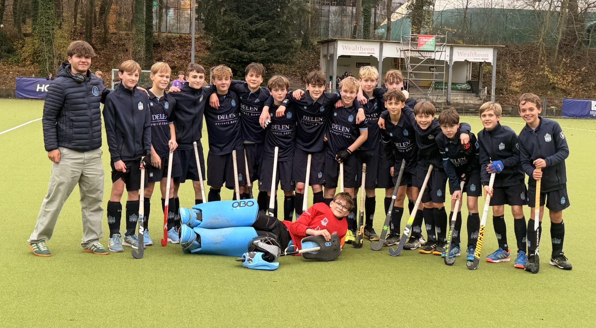 Les BU14 après la qualification contre le Watducks