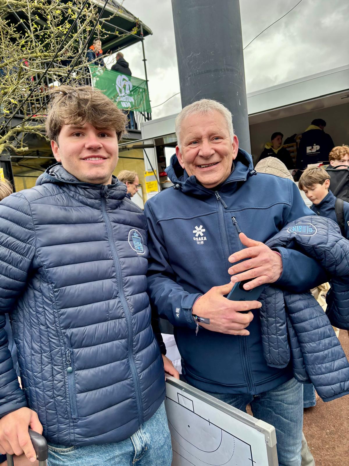Le coach Battiste et son papa à Den Bosch